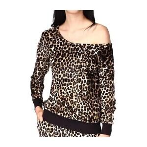 MICHAEL KORS NWT Women's Sz XL Cheetah Off-The-Shoulder Top
